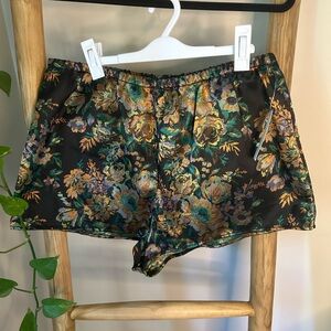 NWT Floral Black Women's Shorts